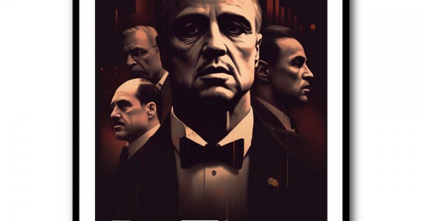 The Godfather Poster Style Wall Art